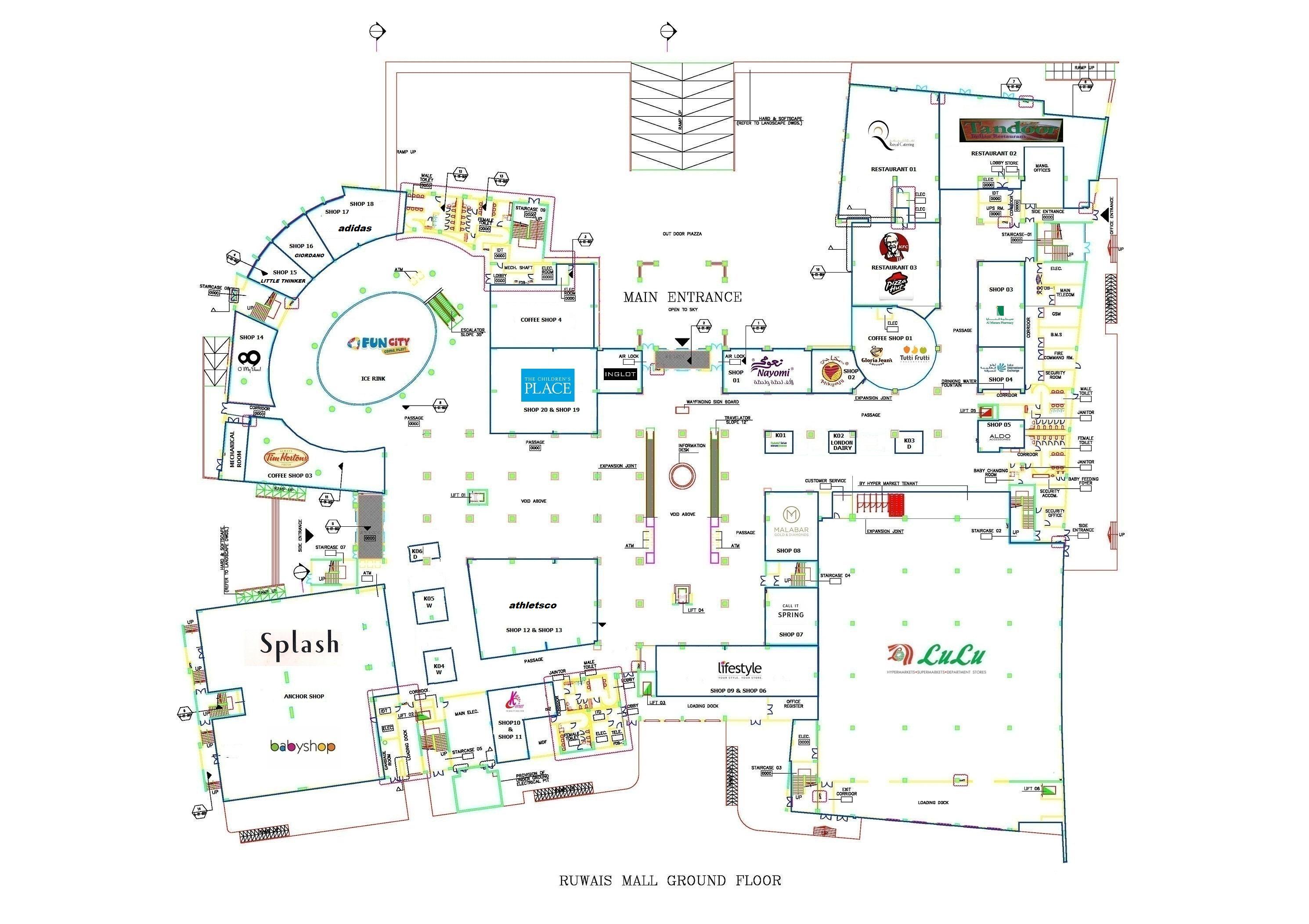 Ruwais Shopping Mall Update Shops Layout